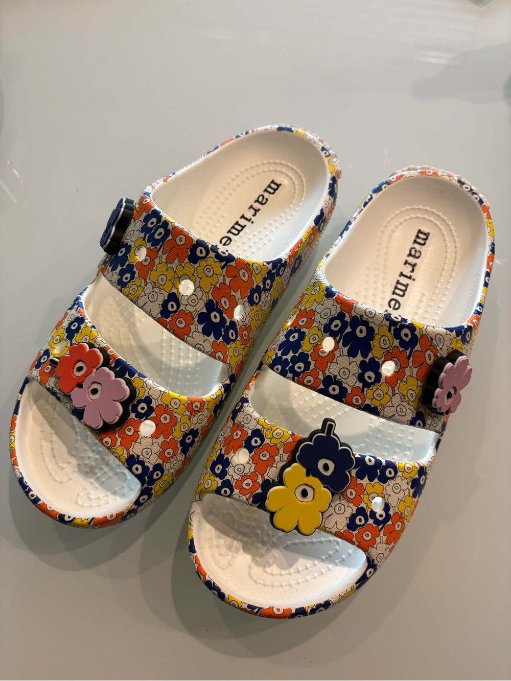 Crocs Colab W/Marimekko Slides On Sandals, 7